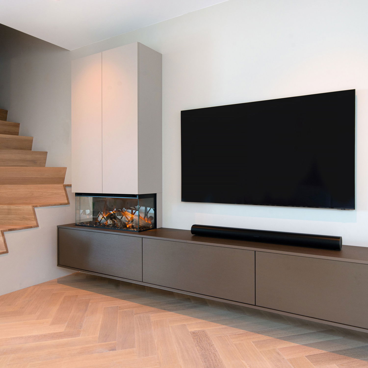Tv-meubel met haard